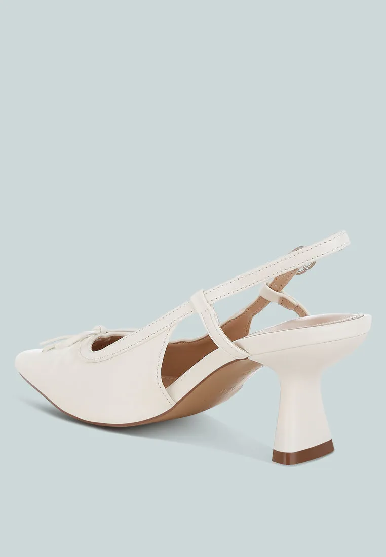 Kitten Heel Pointy Slingbacks By RUW