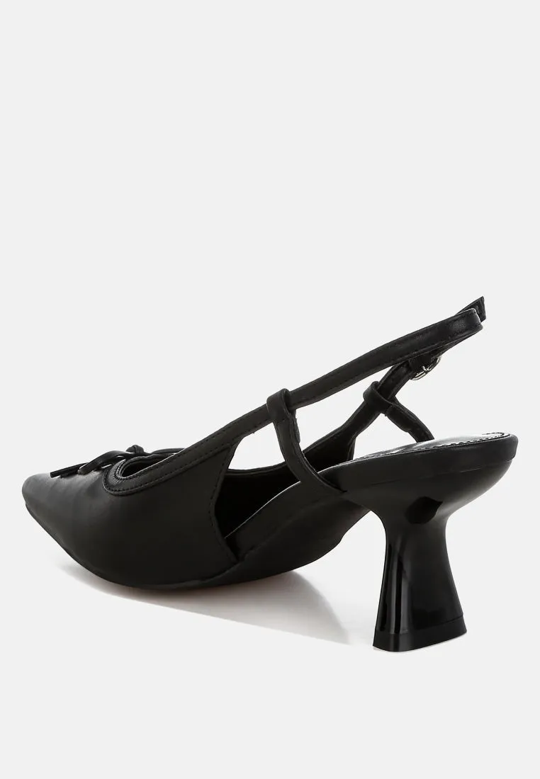 Kitten Heel Pointy Slingbacks By RUW