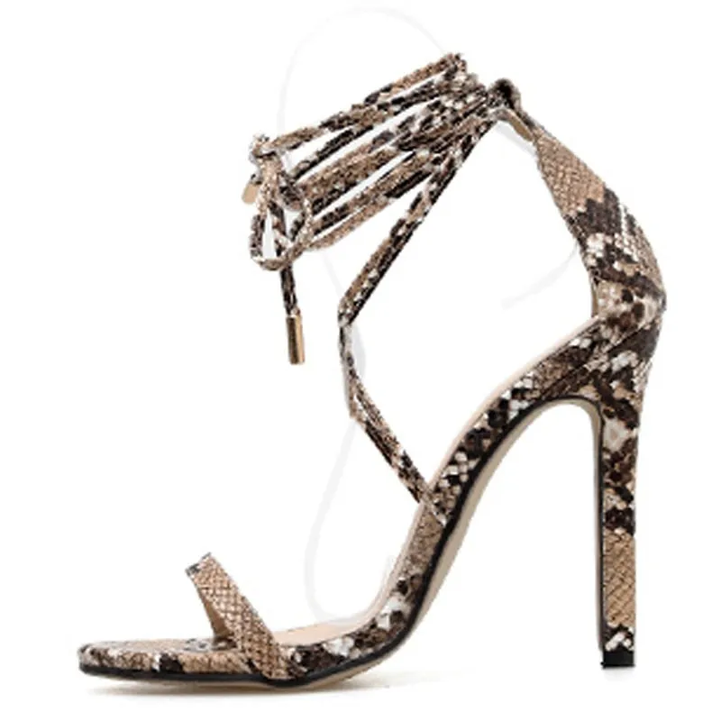 Lace-Up Sexy Thin High Heel