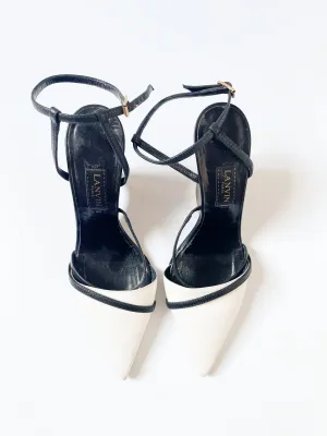 Lanvin White Pointed Heels UK 5.5