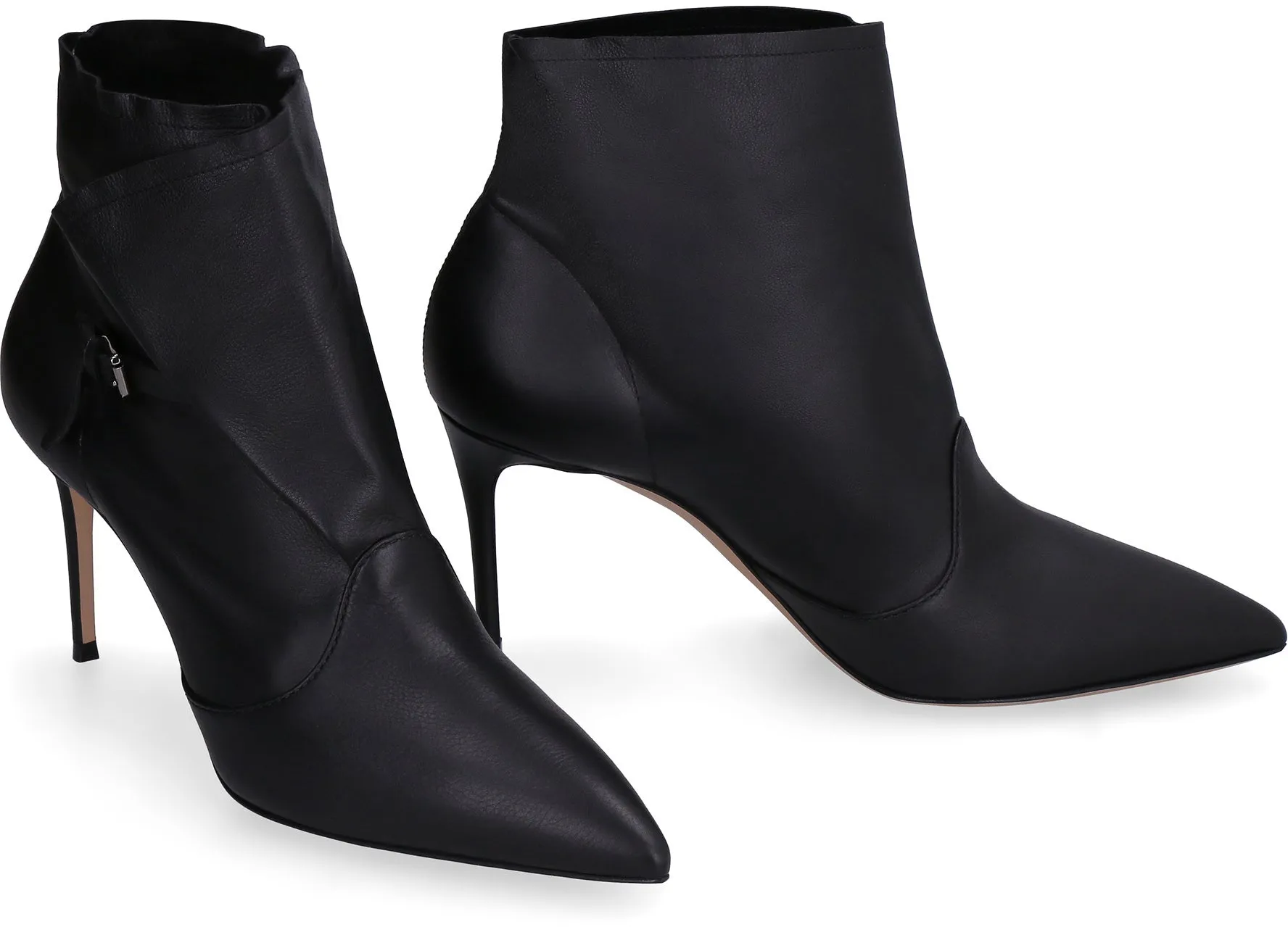 Leather ankle boots