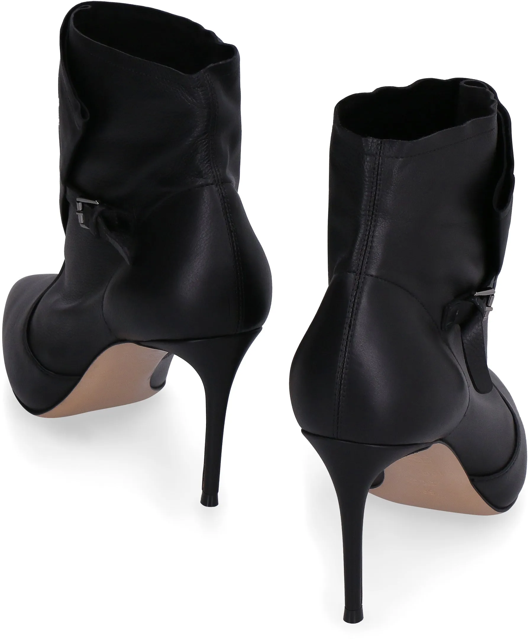 Leather ankle boots
