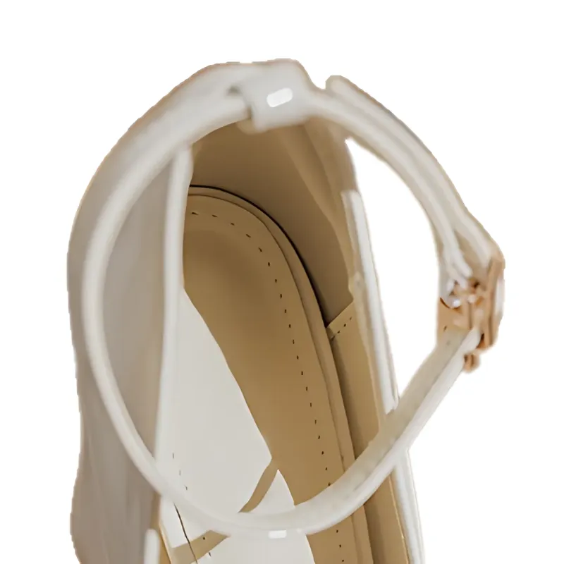 Leather Platform Block Heels