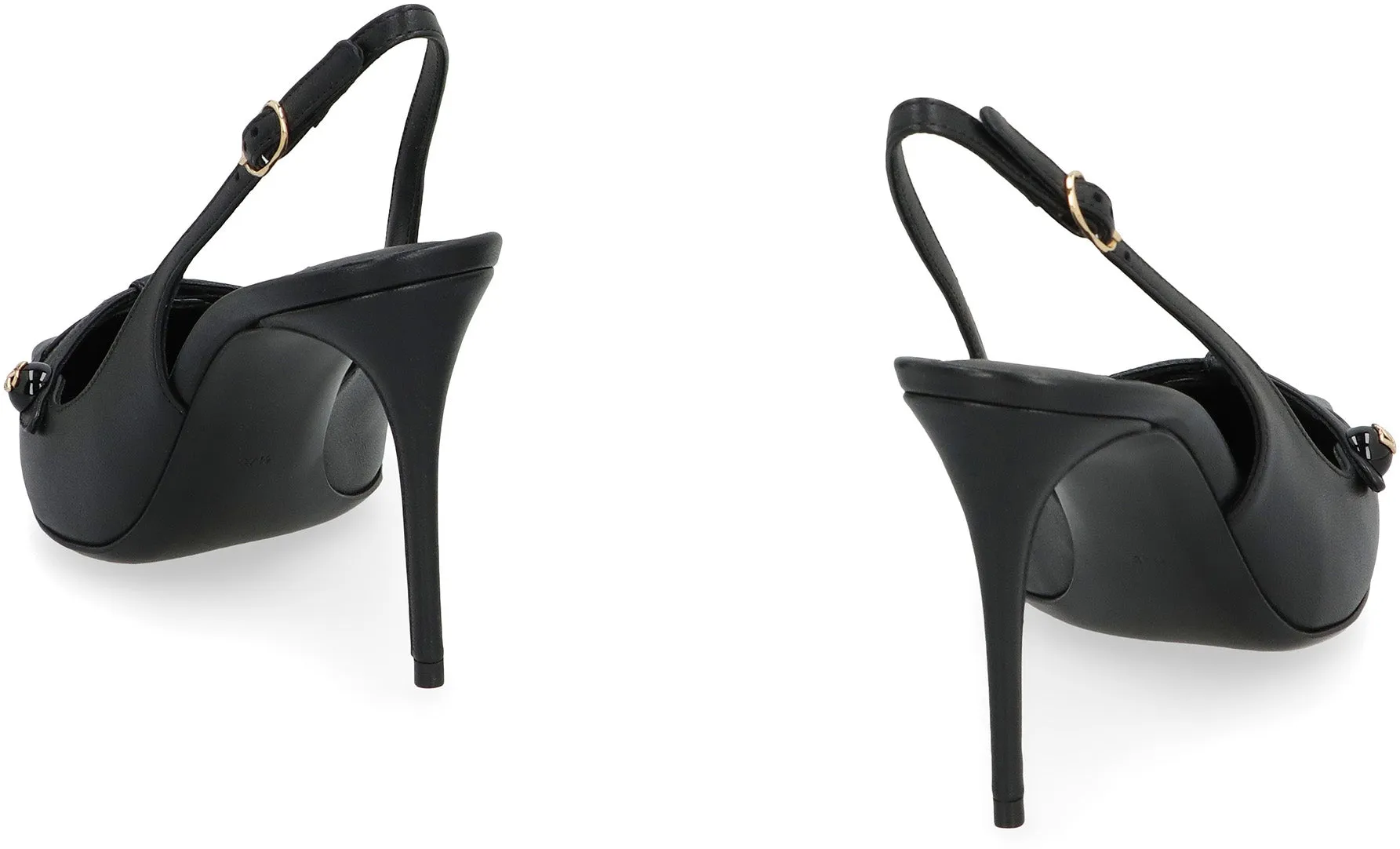 Leather slingback pumps
