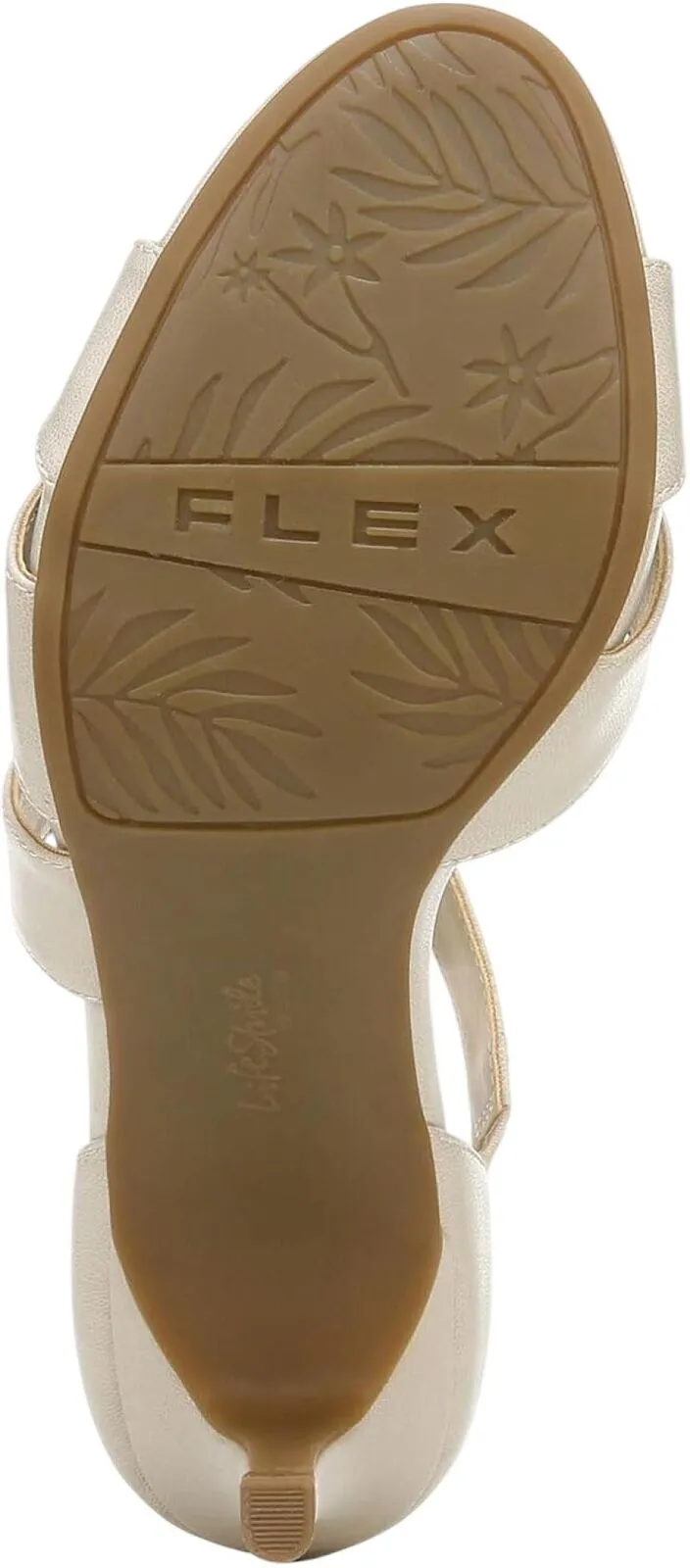 Lifestride Womens Mega Dress Heels H5058S1-250 Almond Milk Off White 7M