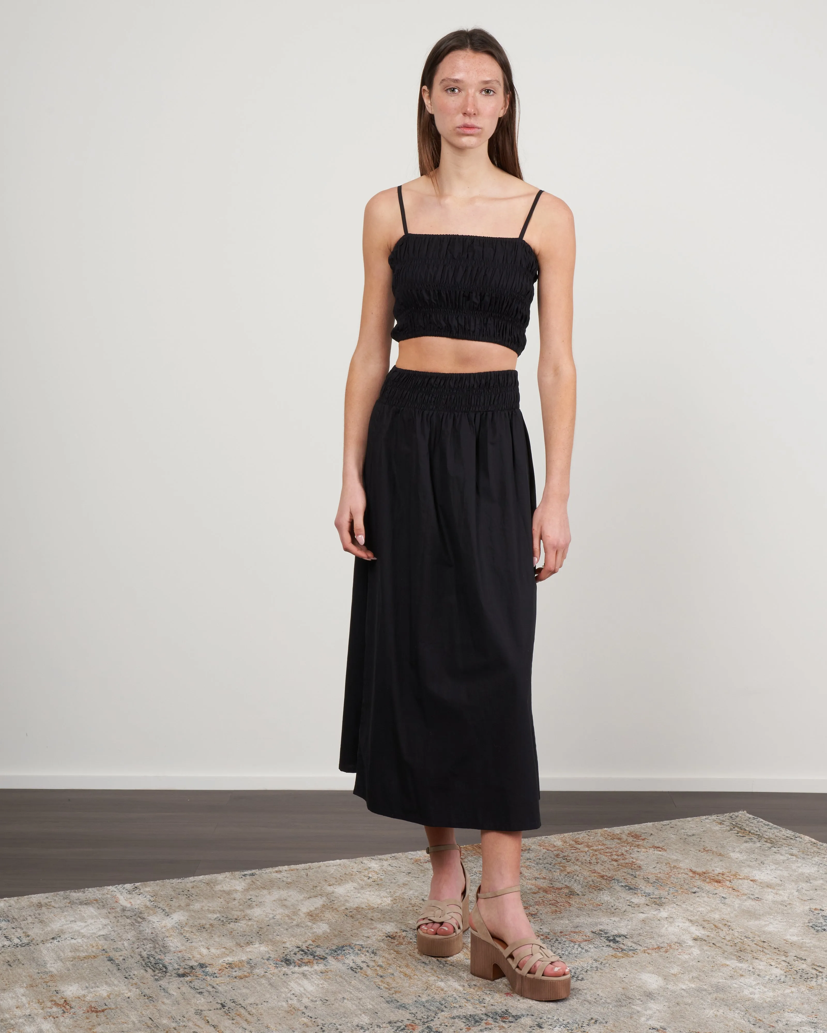 liya top - plain black