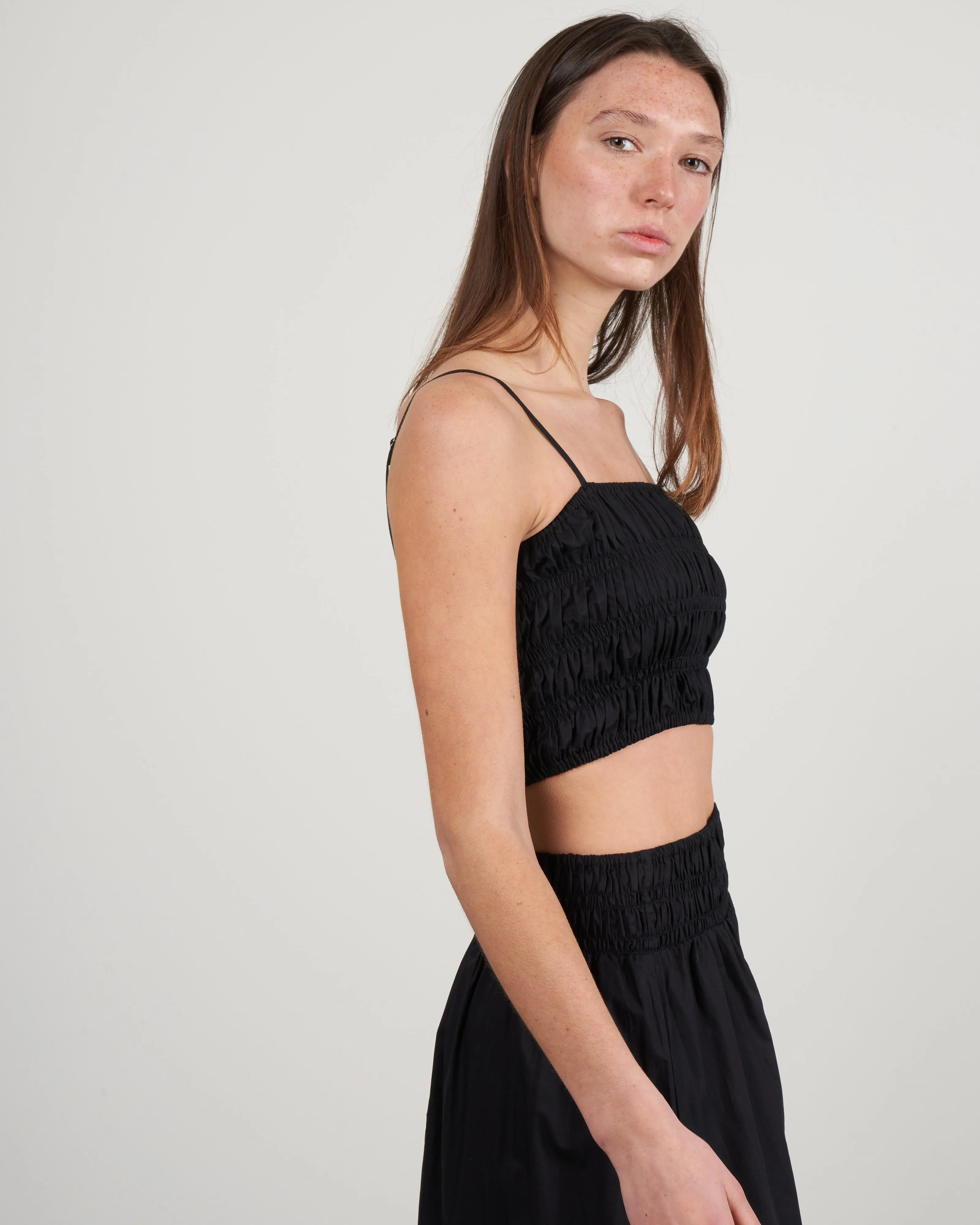 liya top - plain black