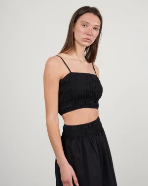 liya top - plain black