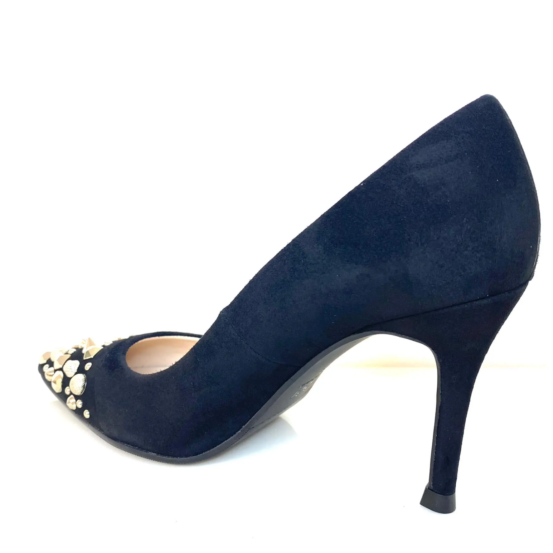 Lodi Sompo Studded Stiletto Shoes - Black