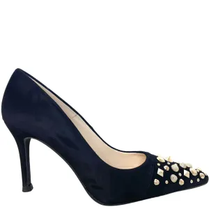 Lodi Sompo Studded Stiletto Shoes - Black