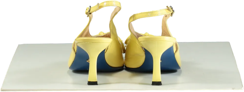 Manc Yellow Fleur Slingbacks UK 6 EU 39 👠