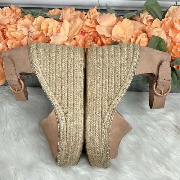 Marc Fisher Alida Espadrille Wedge Sandal Sz 11