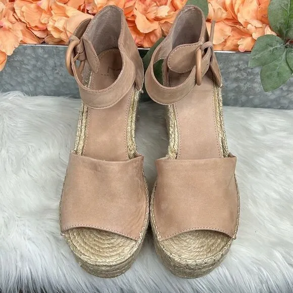 Marc Fisher Alida Espadrille Wedge Sandal Sz 11