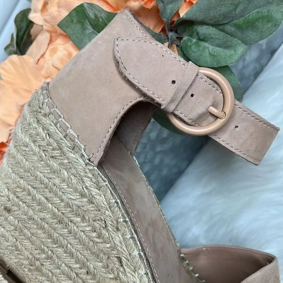 Marc Fisher Alida Espadrille Wedge Sandal Sz 11