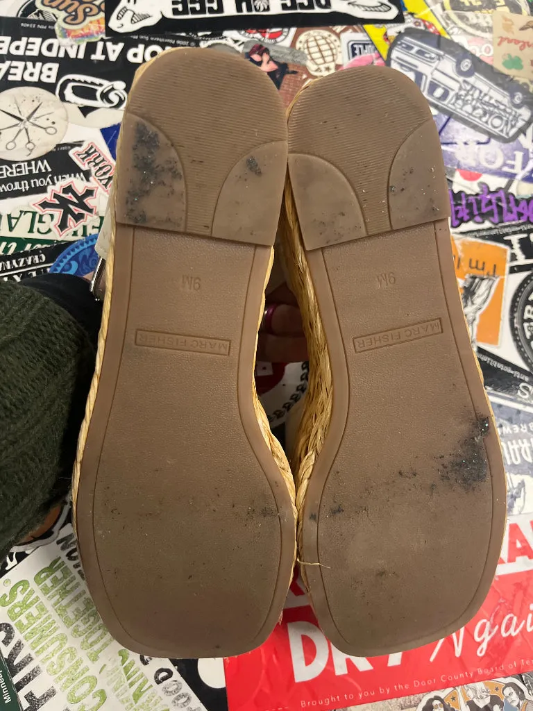 MARC FISHER ESPADRILLE PLATFORM SANDAL