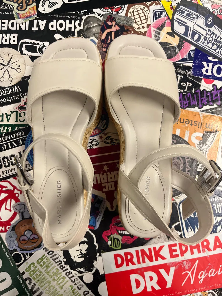 MARC FISHER ESPADRILLE PLATFORM SANDAL