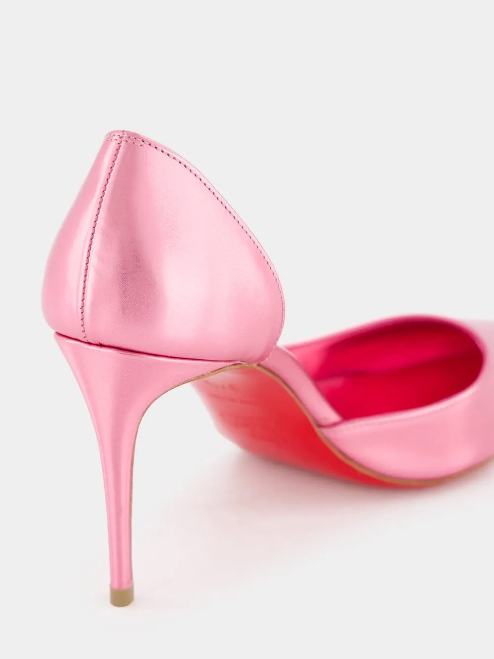 Metallic Pink Iriza 85mm Pumps