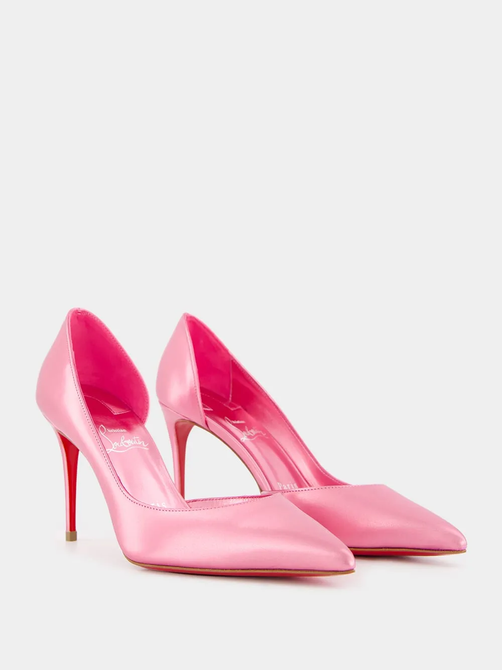 Metallic Pink Iriza 85mm Pumps