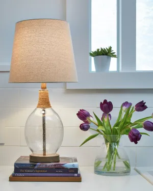 Misty Valley Clayleigh Clear/Brown Casual Table Lamp (Set of 2)