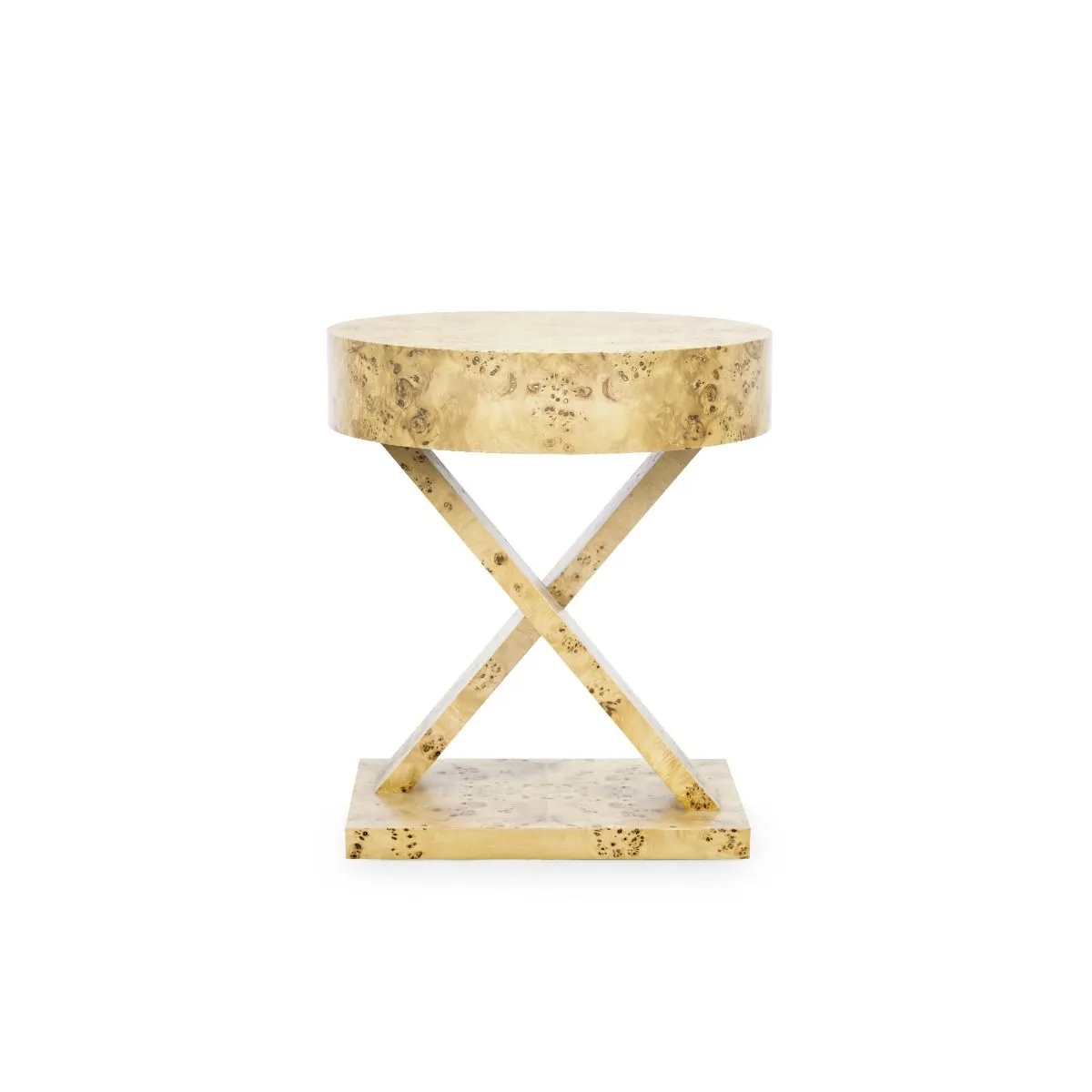 Modena 1-Drawer Side Table / Burl