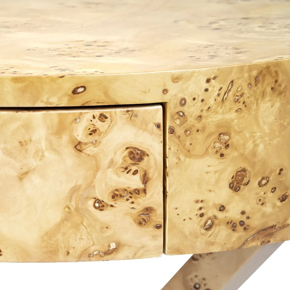Modena 1-Drawer Side Table / Burl