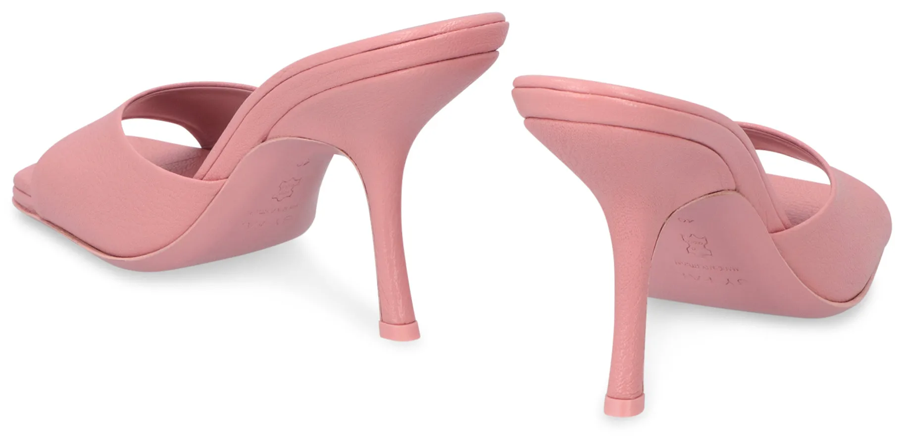 Mora leather mules