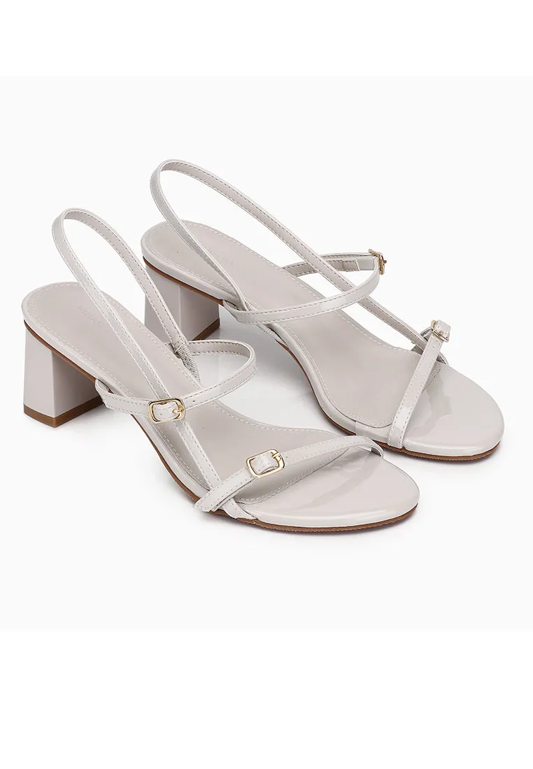 Natalie Strappy Heels (Almond)