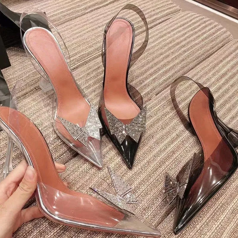 New Pointed Transparent Sandals