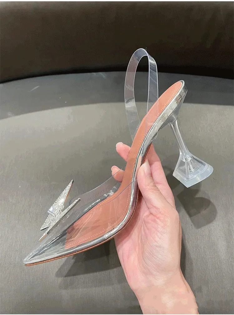 New Pointed Transparent Sandals