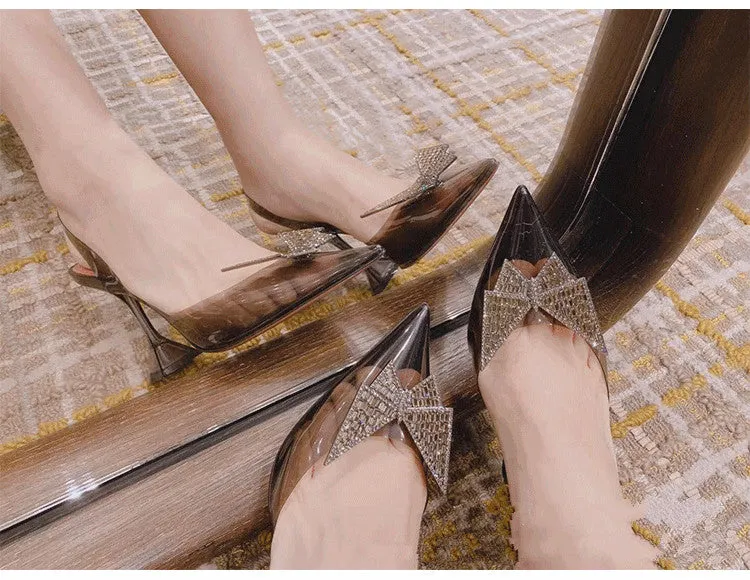 New Pointed Transparent Sandals