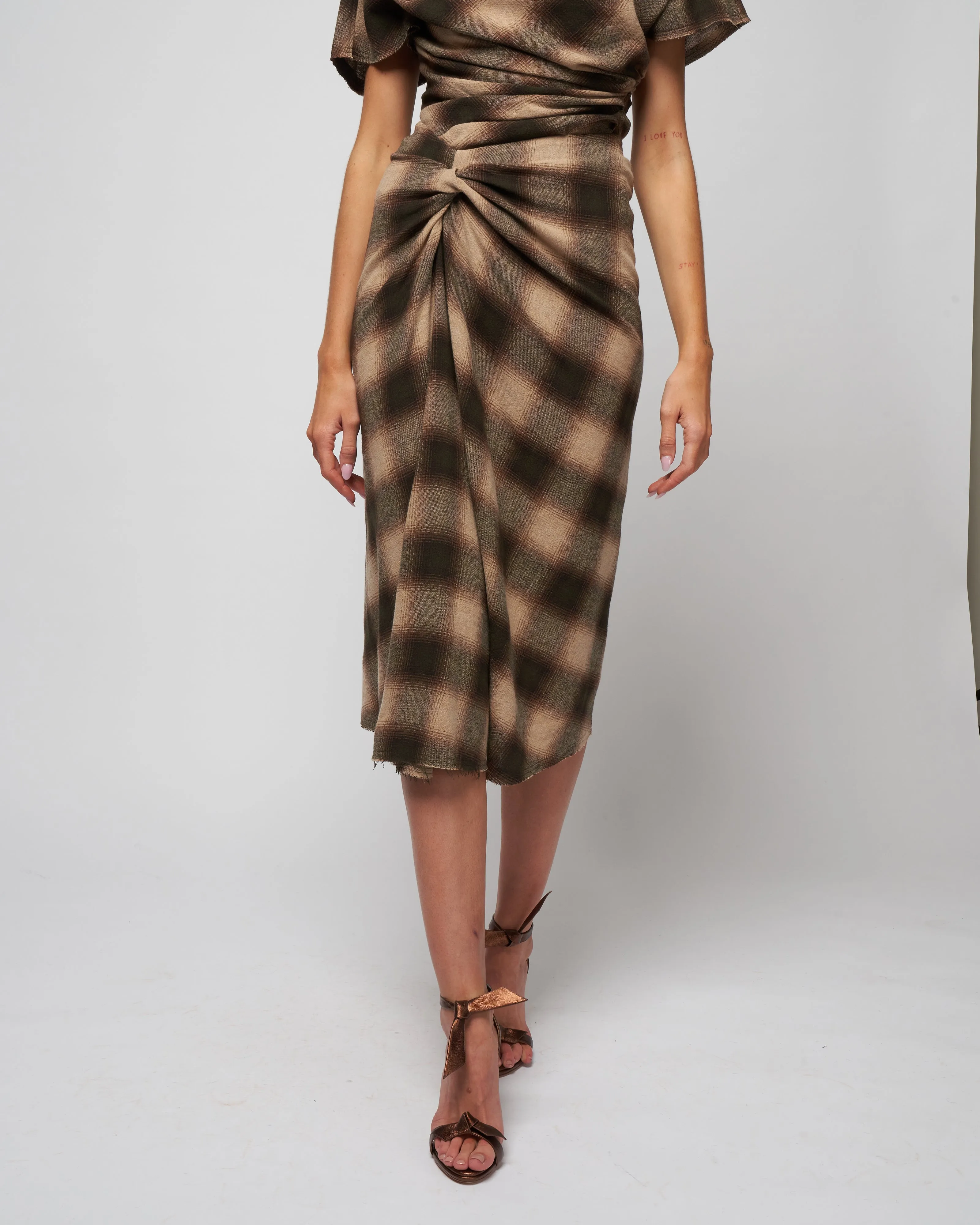 nicole skirt - khaki