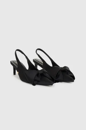 Nina Heels w/Bow Satin