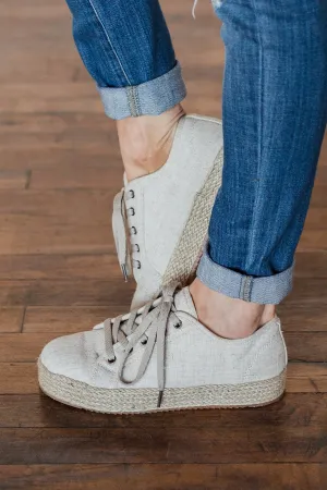 Not Rated Mateo Sneakers- Natural Canvas