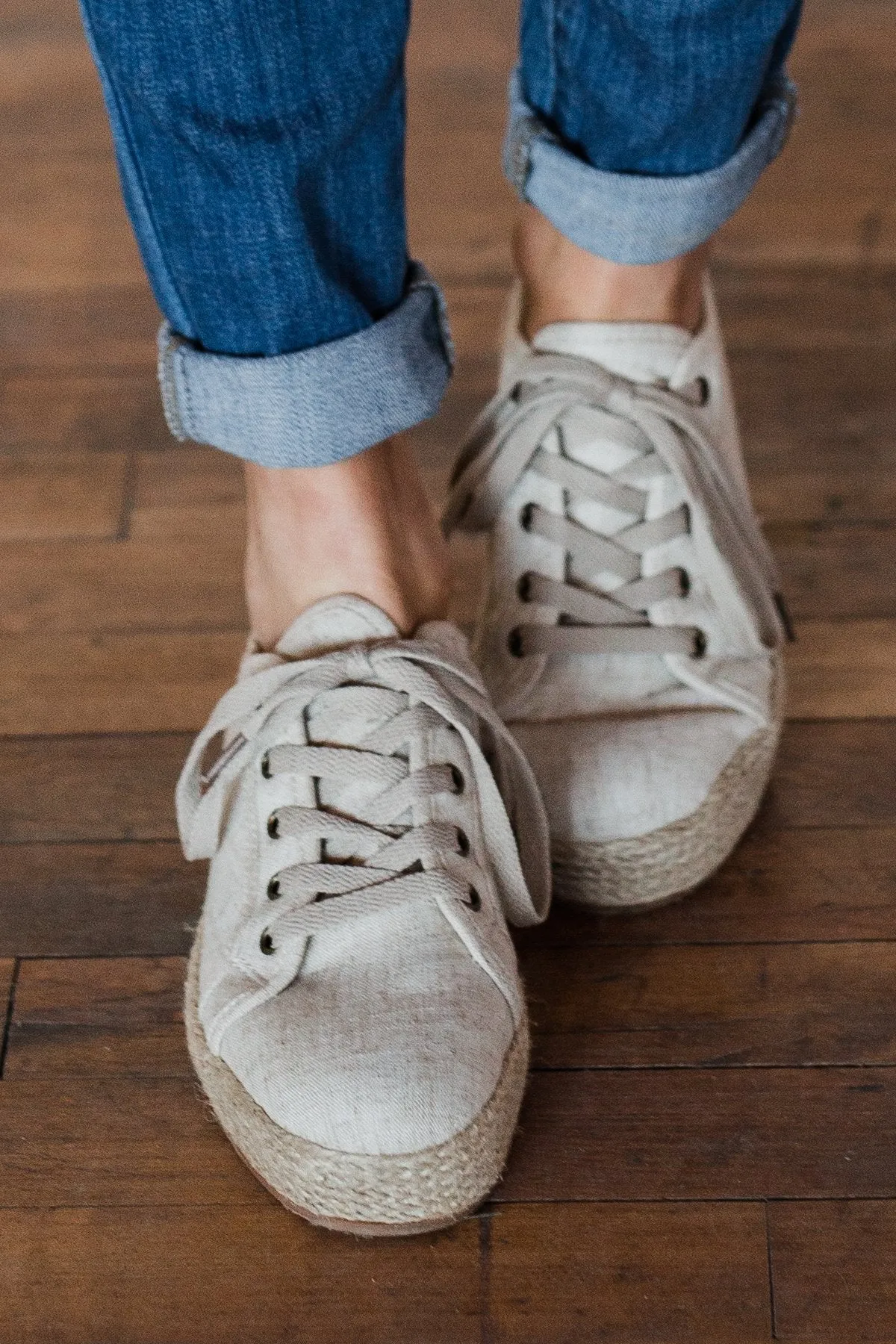 Not Rated Mateo Sneakers- Natural Canvas