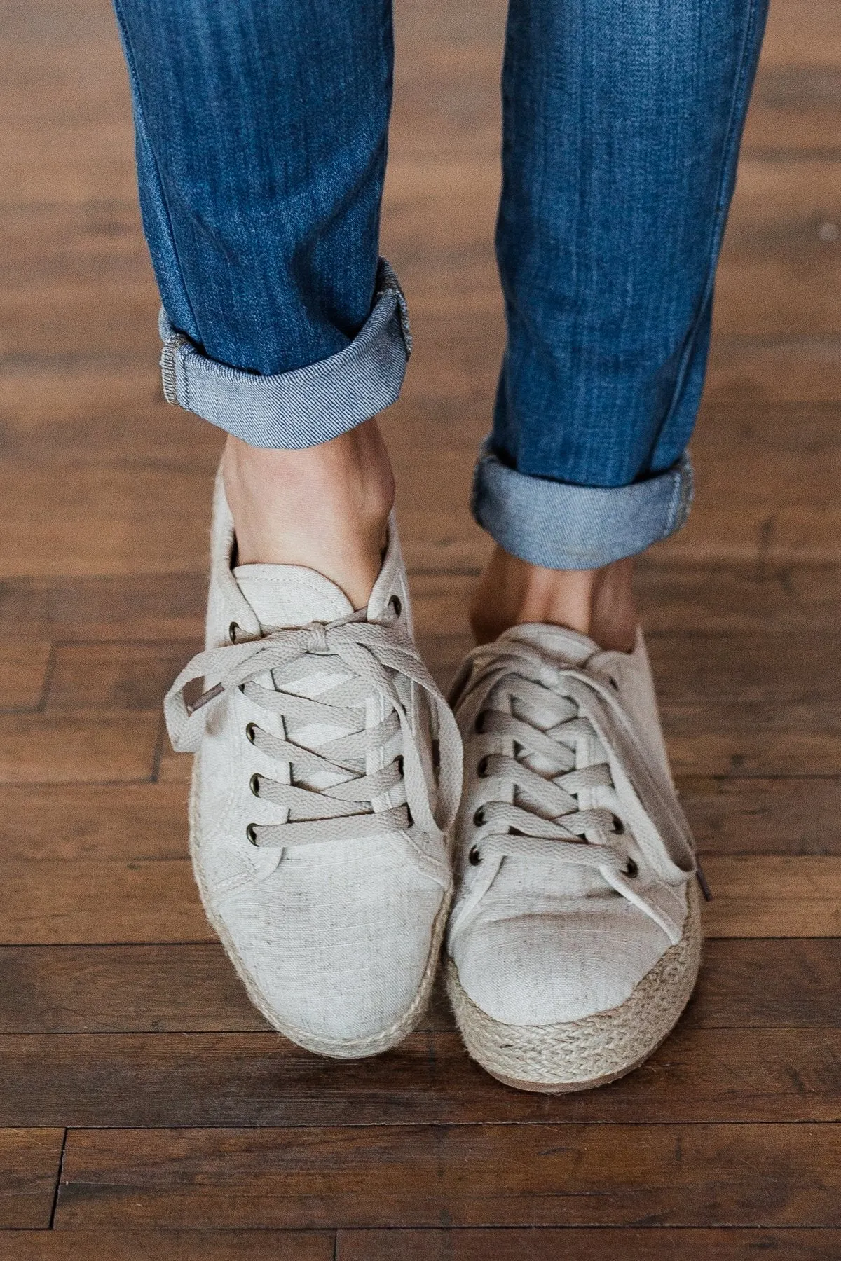 Not Rated Mateo Sneakers- Natural Canvas