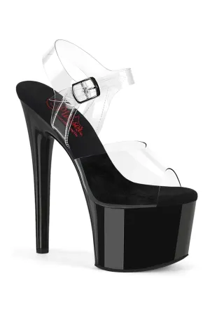 PASSION-708 Clear Vinyl Sandal
