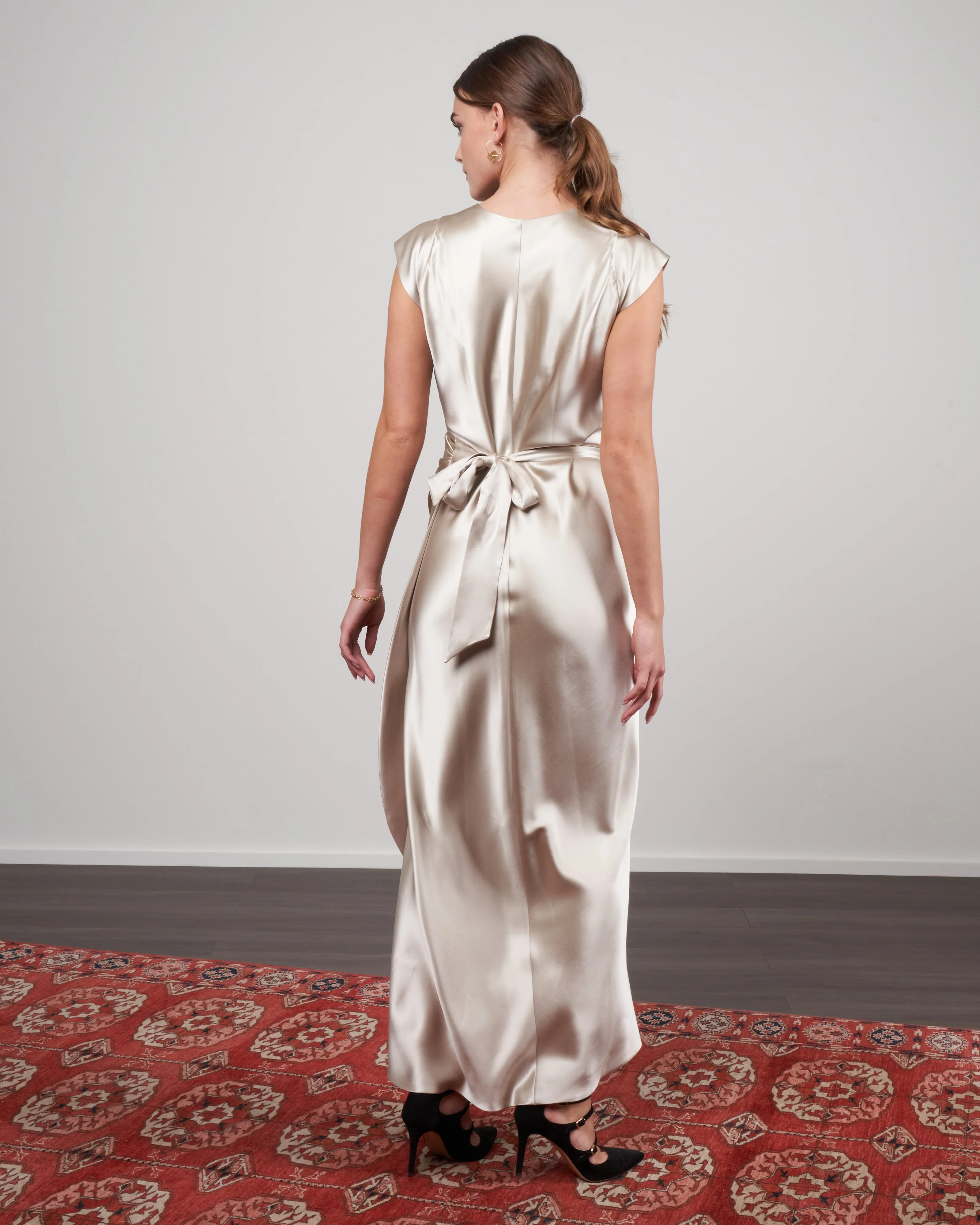 peter cohen signs dress - ecru