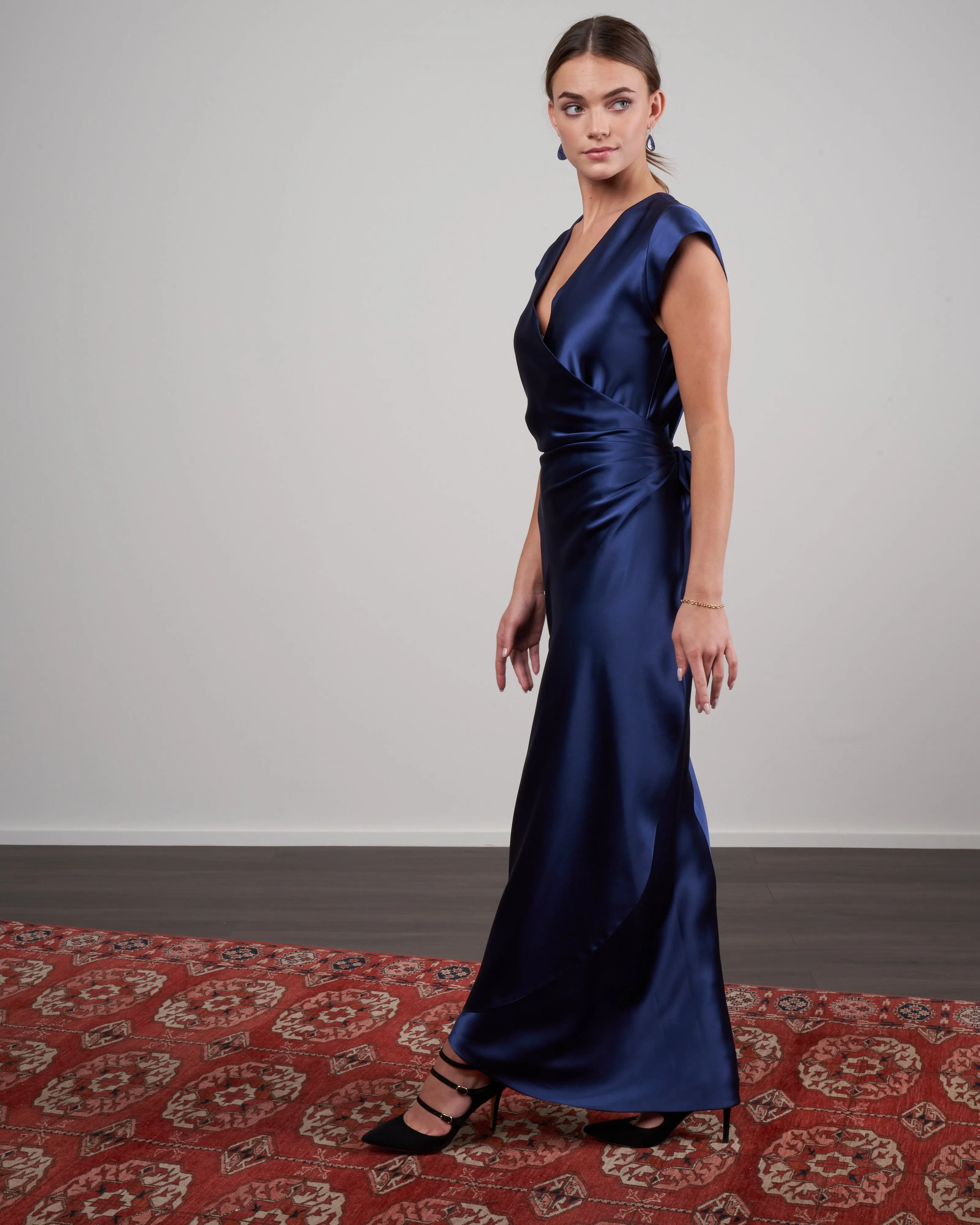 peter cohen signs dress - jeune blue
