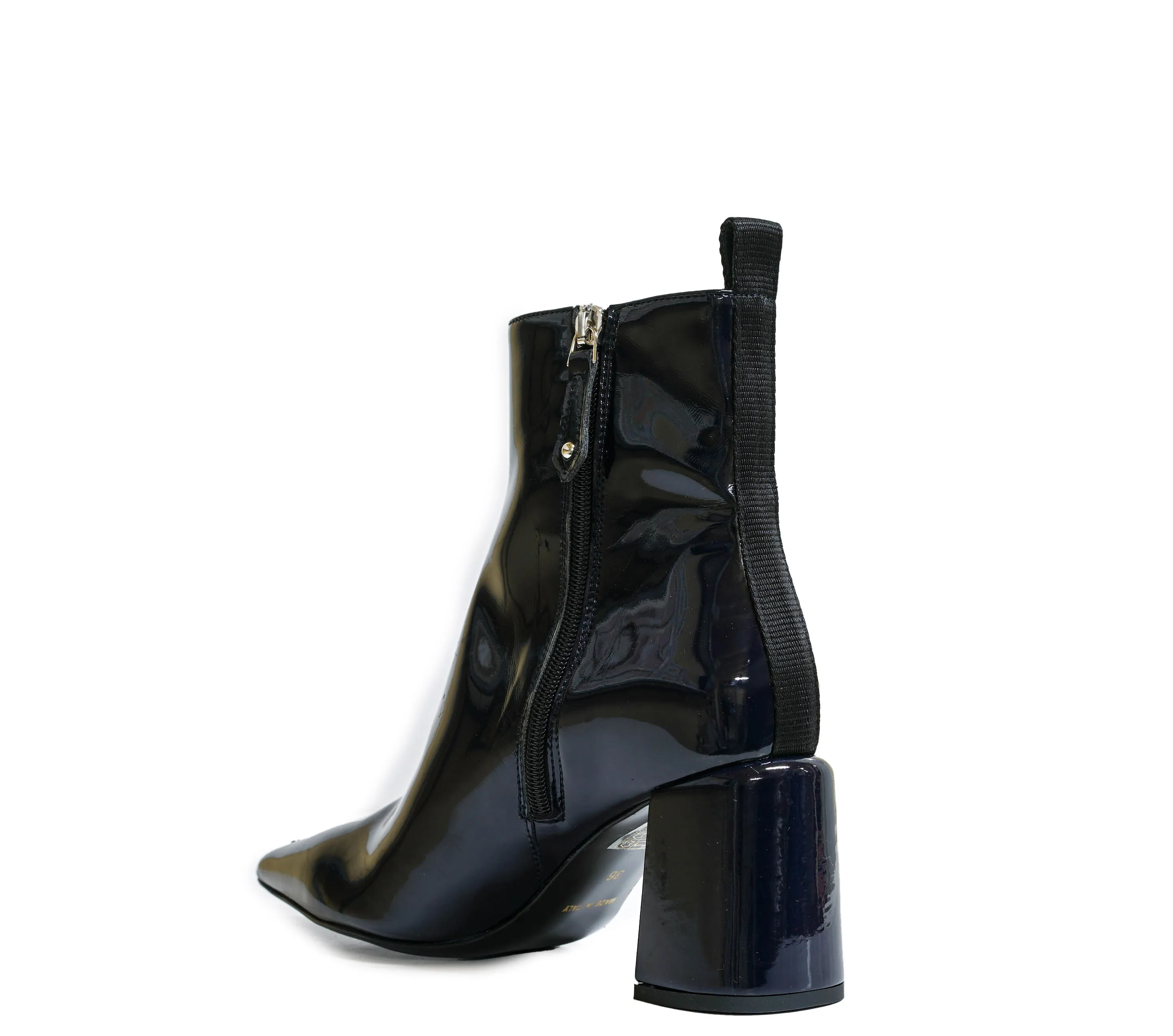 Philipp Plein Women's Blue Patent Ankle Boot 70 JH030