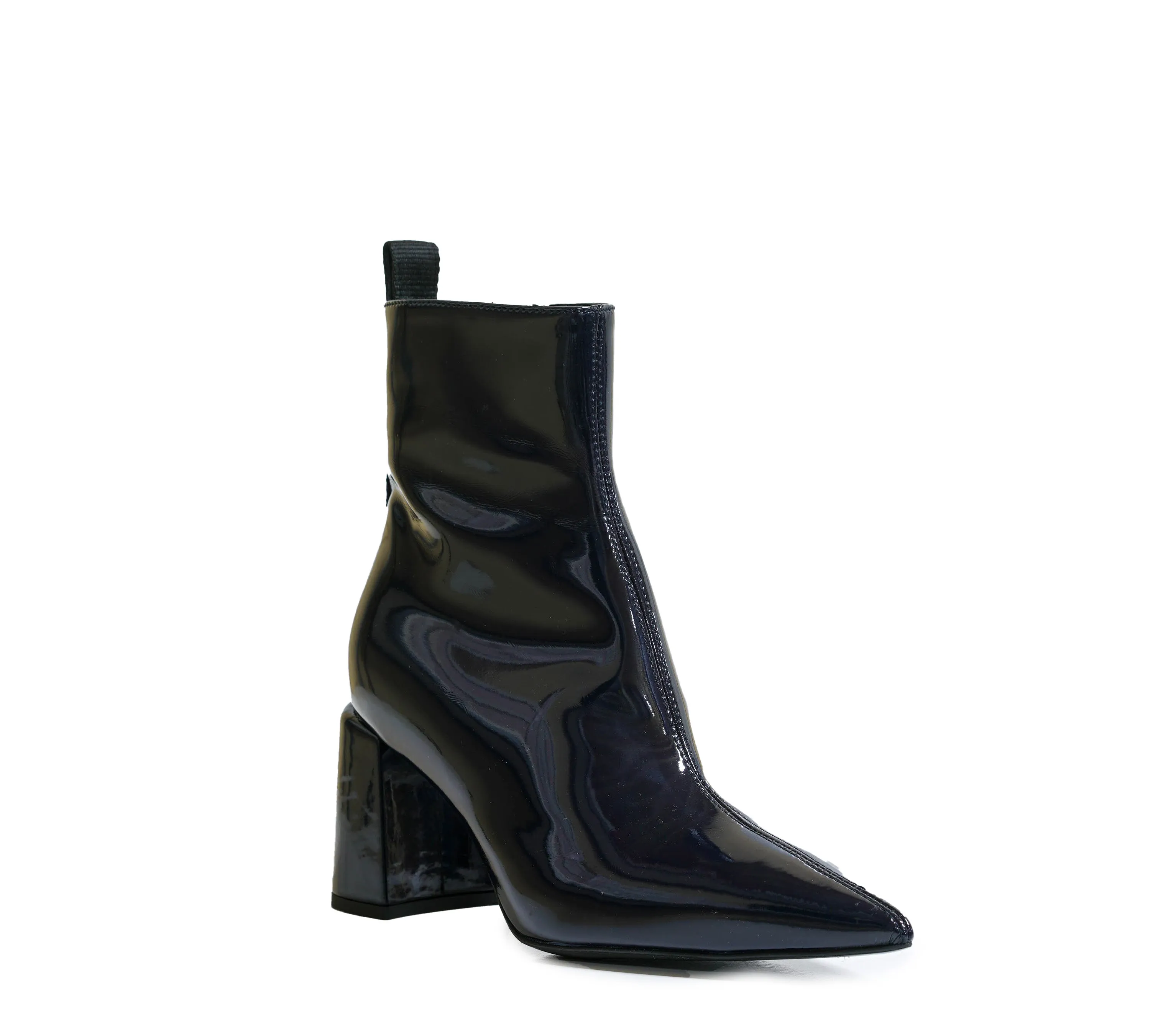 Philipp Plein Women's Blue Patent Ankle Boot 70 JH030
