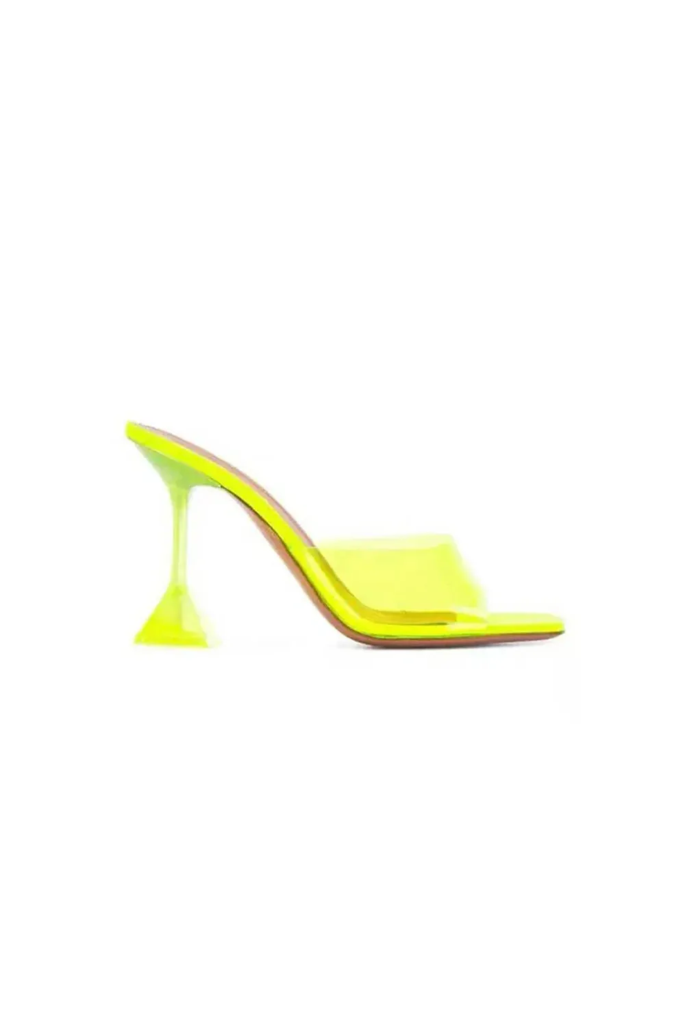 Pink High Heel Naked Mules Sandals