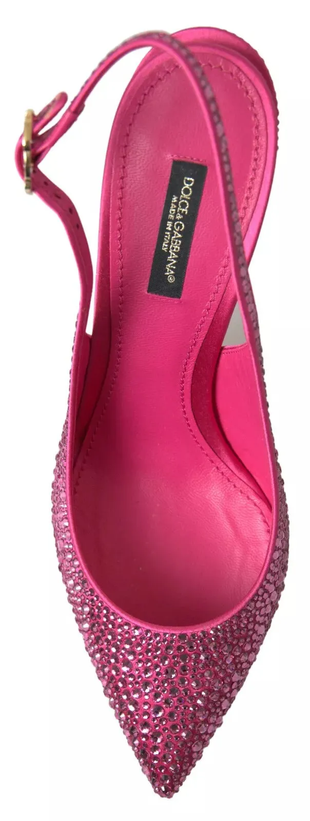 Pink Slingbacks Crystal Pumps Shoes