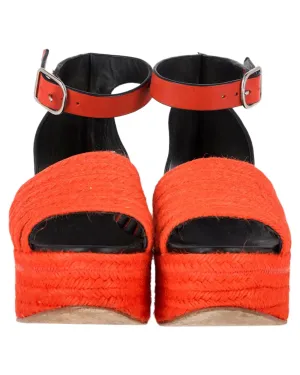 Platform Wedge Sandals Jute