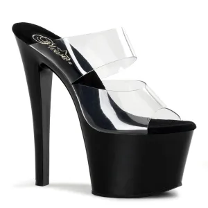 Pleaser Sky 302 Black/Clear