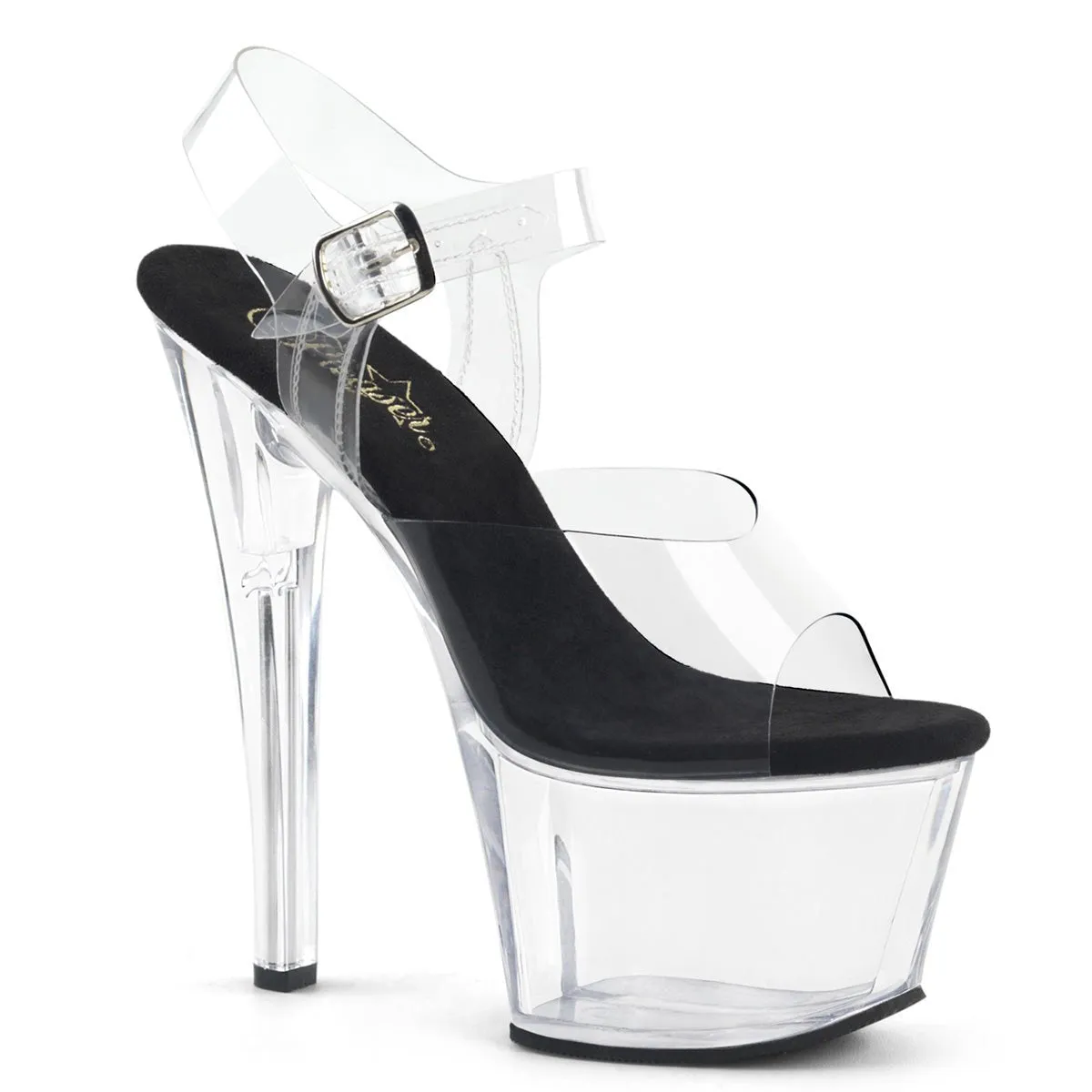 Pleaser Sky 308 Clear/Black