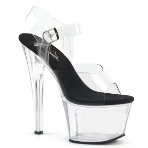 Pleaser Sky 308 Clear/Black
