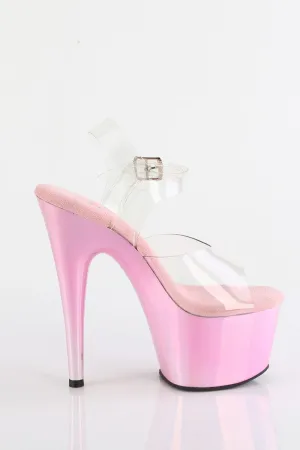 Pleaser USA Adore-708LQ 7inch Pleasers Stilettos - Liquid Baby Pink