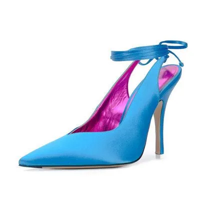 Pointed Toe Feet Wrap with High Heels Sexy Sandals