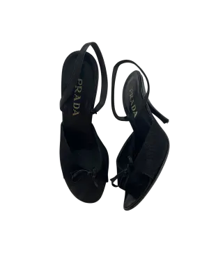 Prada Bow Slingbacks, 39.5