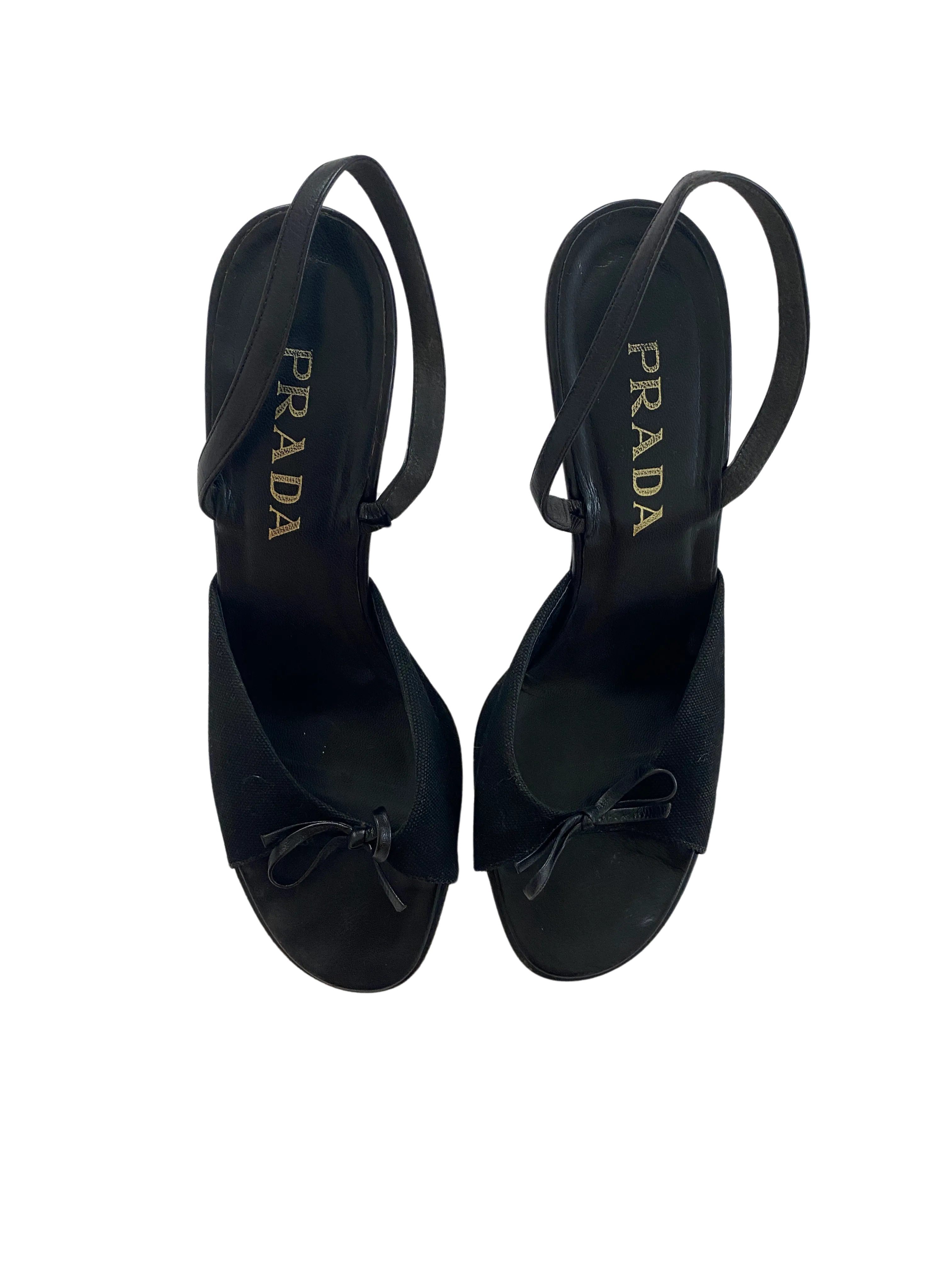 Prada Bow Slingbacks, 39.5